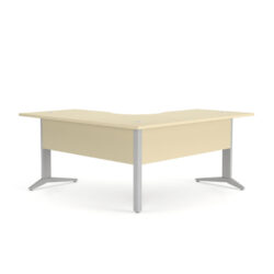 mesa de escritório em L cor bege