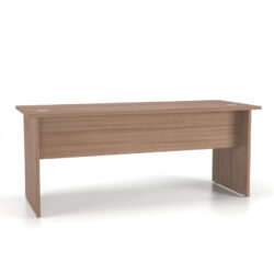 Mesa reta Unique com painel para escritório