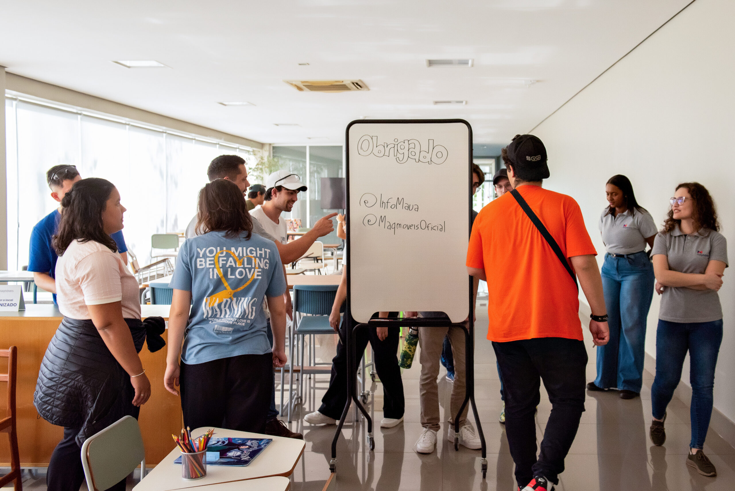 Visita dos estudantes do curso de Design do Instituto Mauá à sede da Maqmóveis em Taquaritinga
