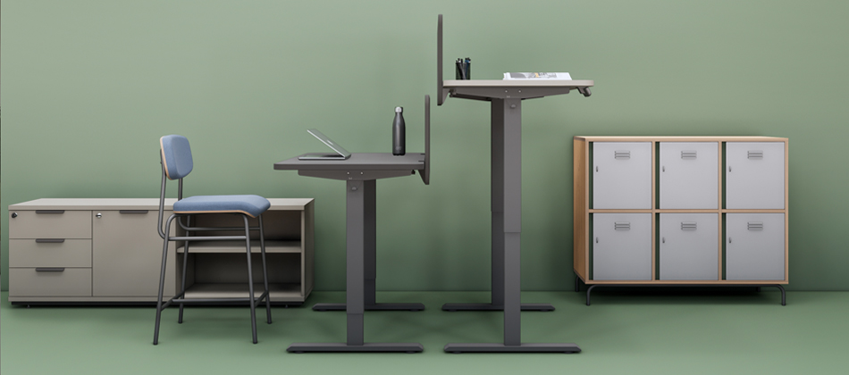 mesa com ajuste elétrico de altura