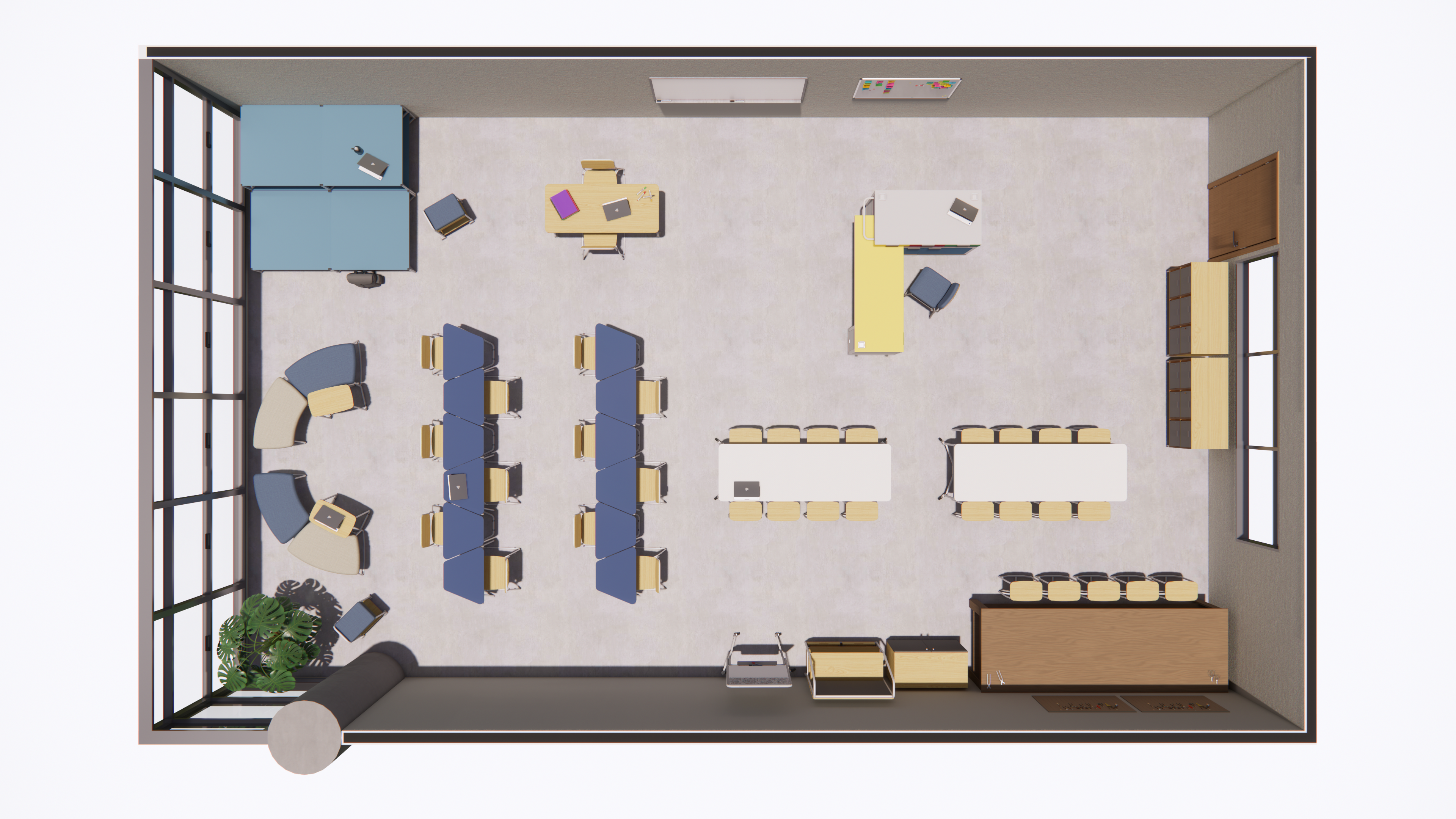 sala maker com móveis ultiuso